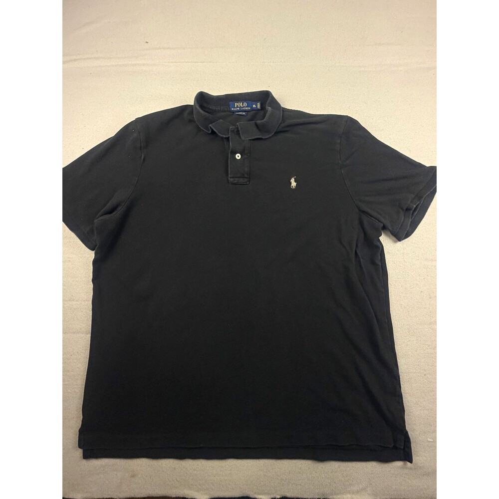 Polo Ralph Lauren Men's XL Black Classic Fit Short Sleeve Cotton Polo Pony RN